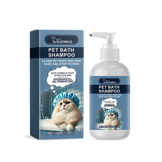Pet Shampoo, Cat and Dog Coconut Flavor Moisturizing Cleansing Bath Moisturizing Nourishing Shower Gel Gentle Shampoo